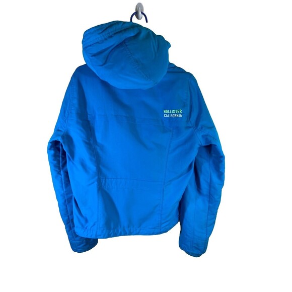 Hollister California Winter Jacket Teal Neon Green Women’s Large - Picture 5 of 16